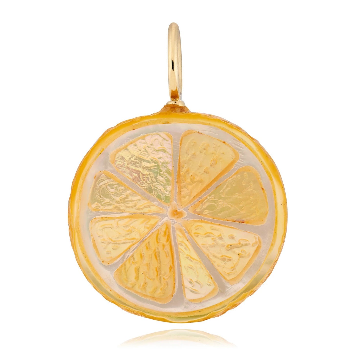 Fruit Charm Bar Brass Plated Corn Chain Necklace Unisex 9g