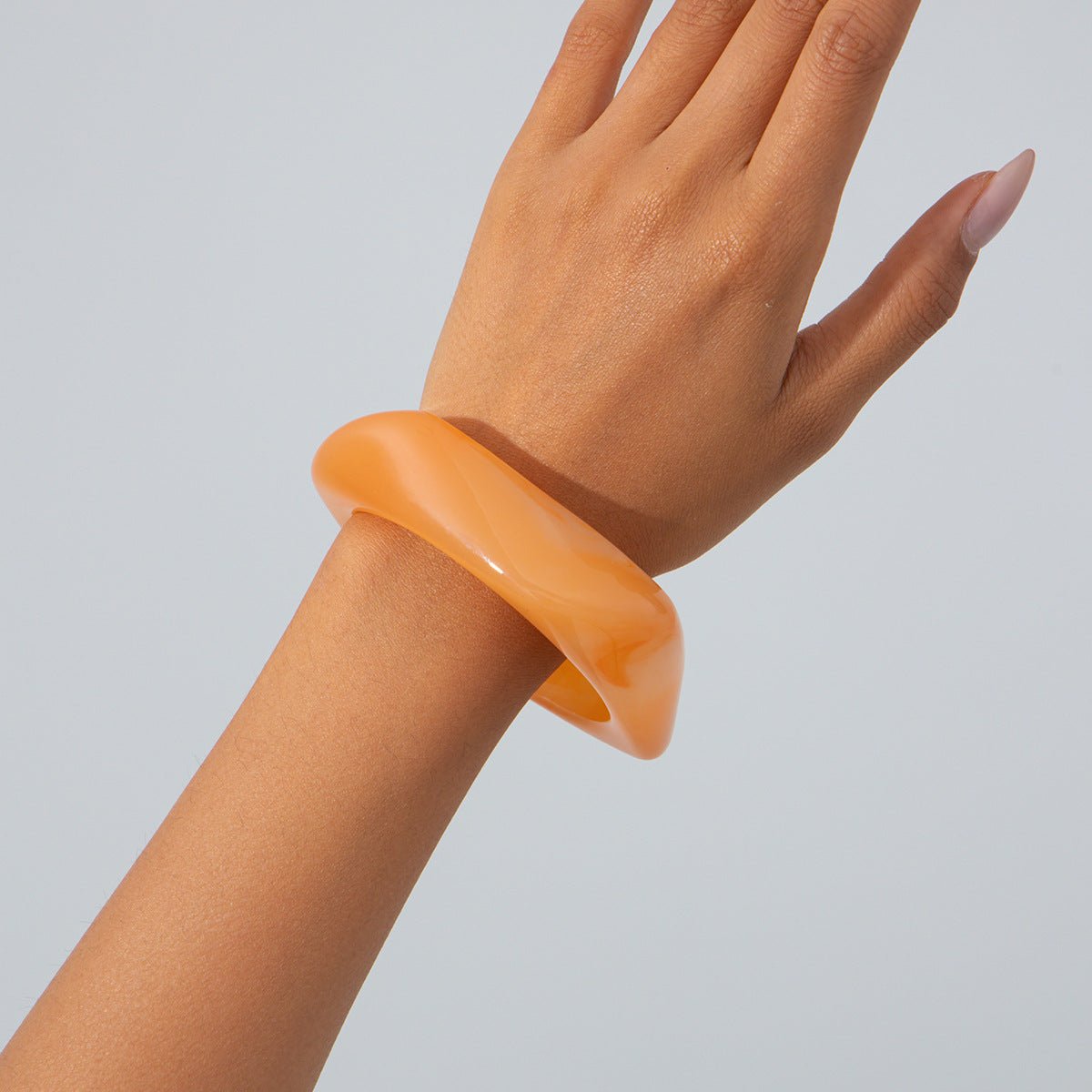 Vintage Geometric Marble Texture Acrylic Bracelet