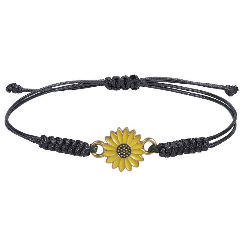 Unisex Geometric Alloy Sports Ball Woven Bracelet