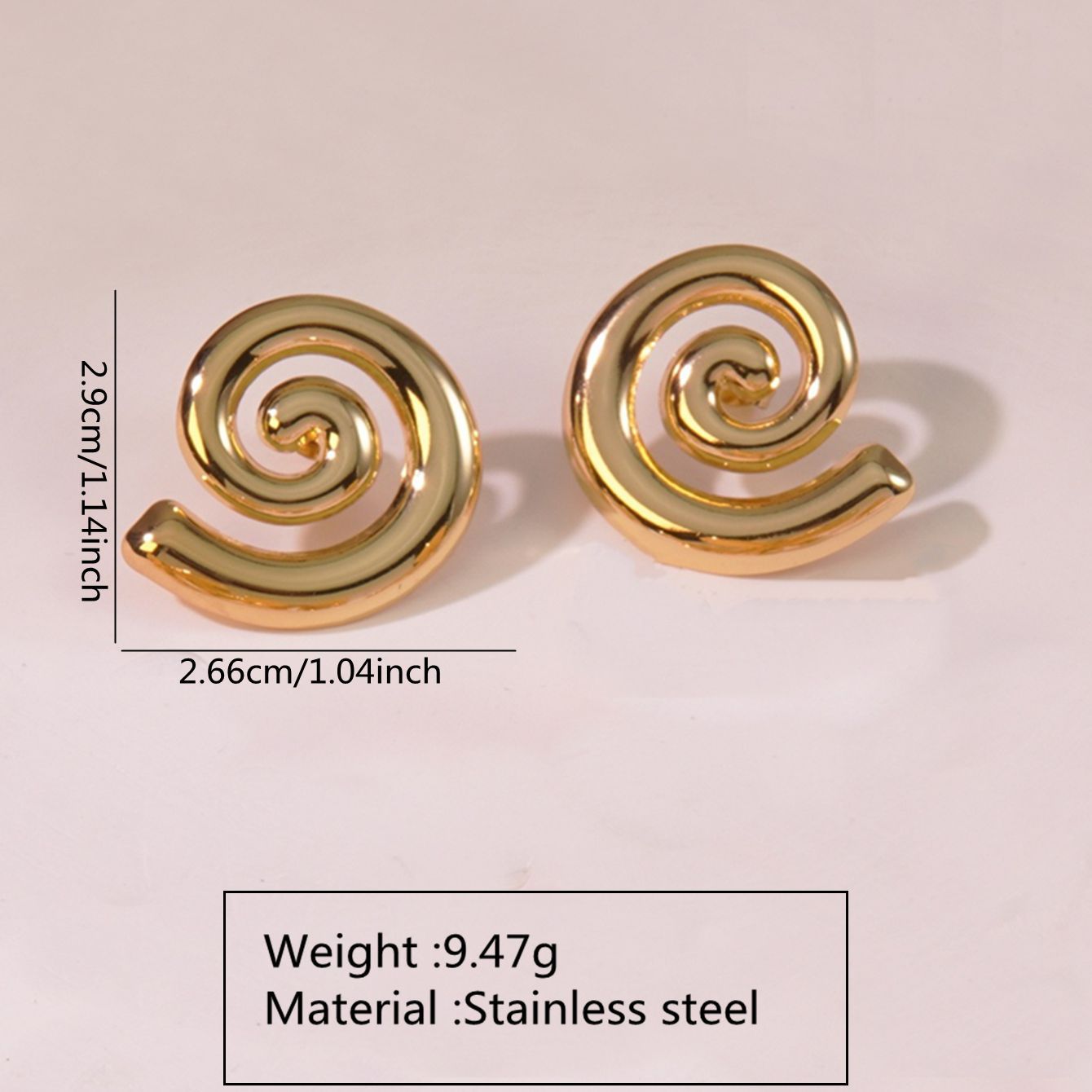 Elegant Gold Plated Stainless Steel Leaf Earrings for Women