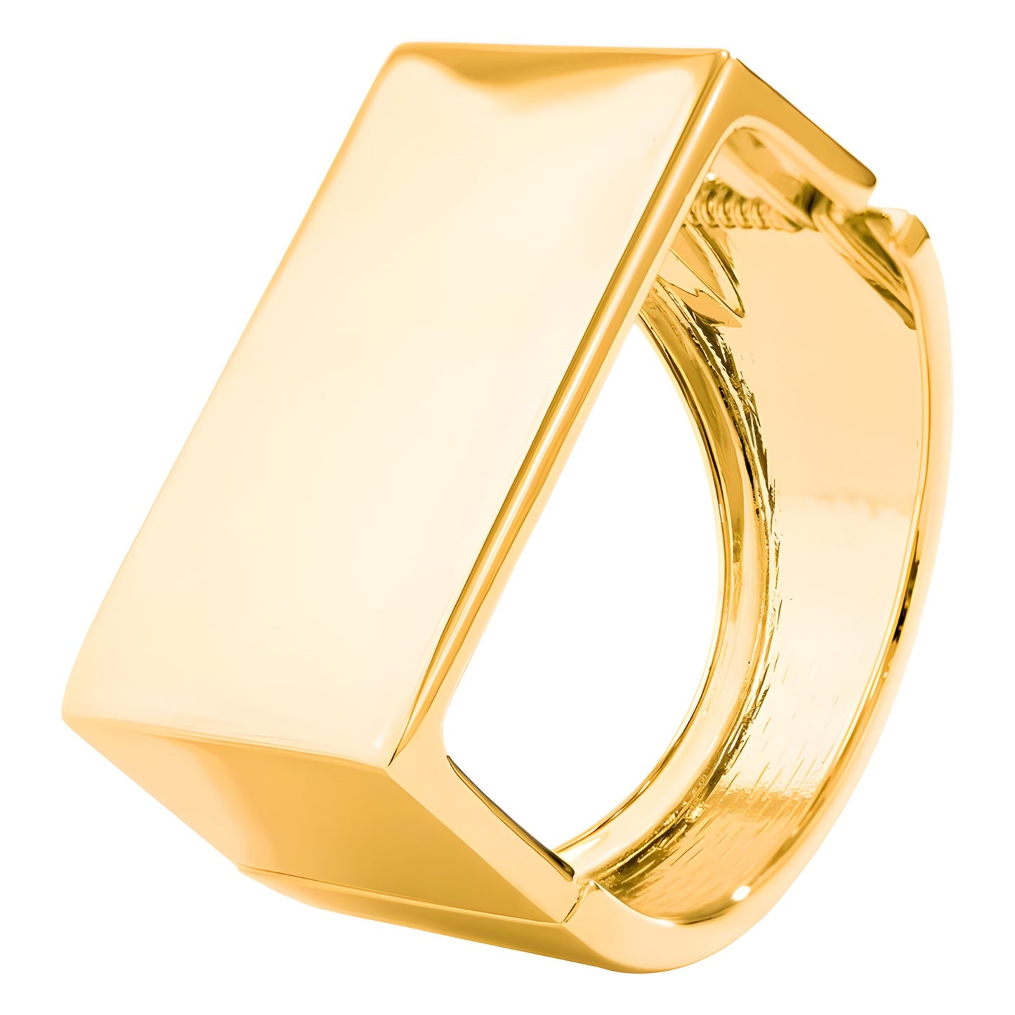 Bracciale Aperto in Lega Geometrico Quadrato Minimalista da Donna