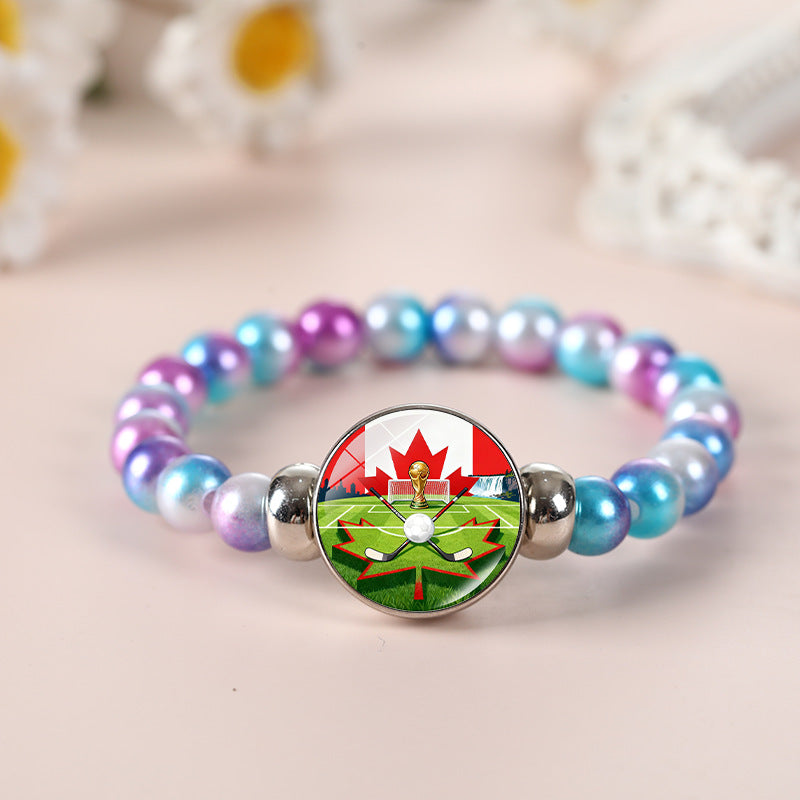 Geometric Crystal Beaded Bracelet Unisex Fashion Jewelry