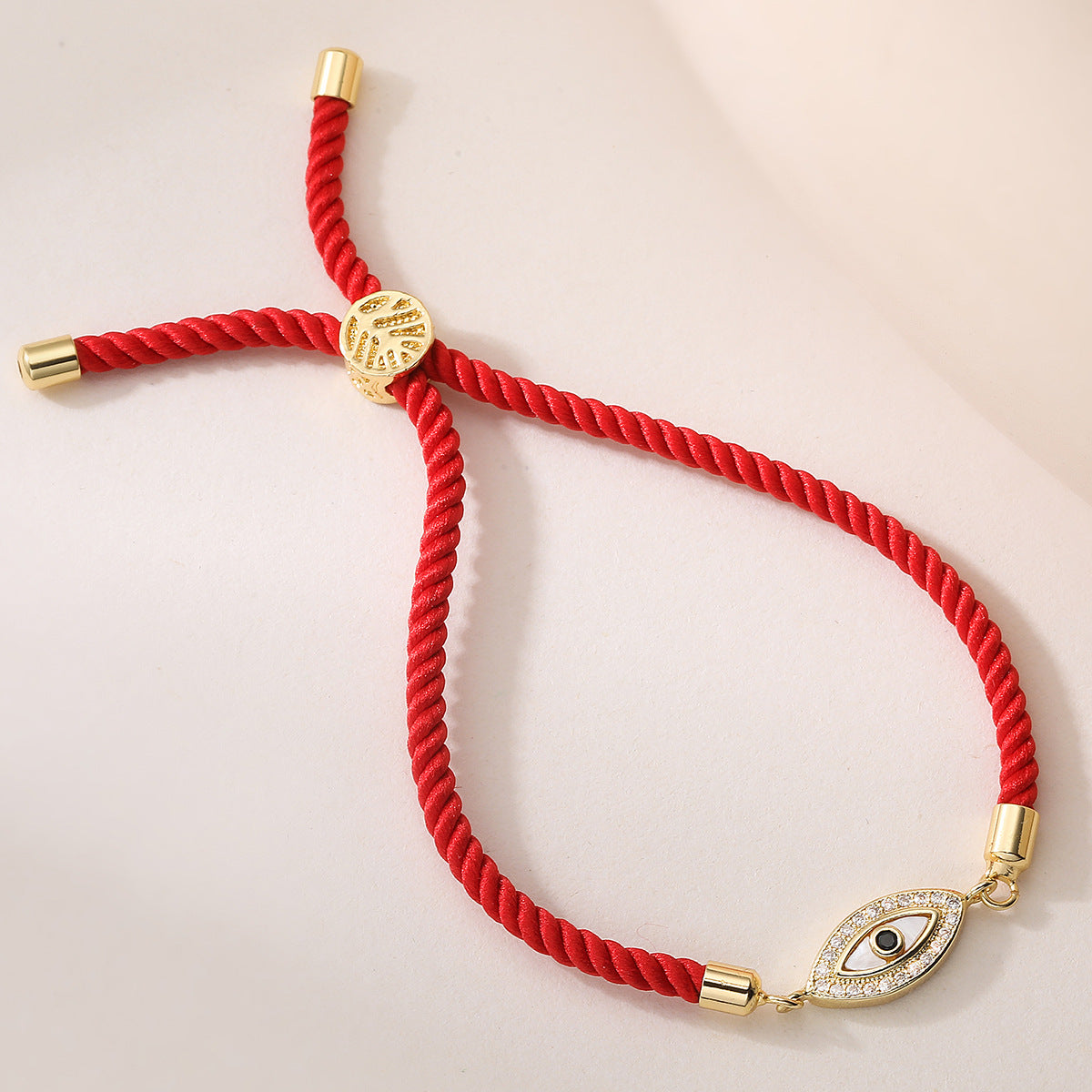 Geometric Brass Gold Plated Cubic Zirconia Inlay Bracelet for Women