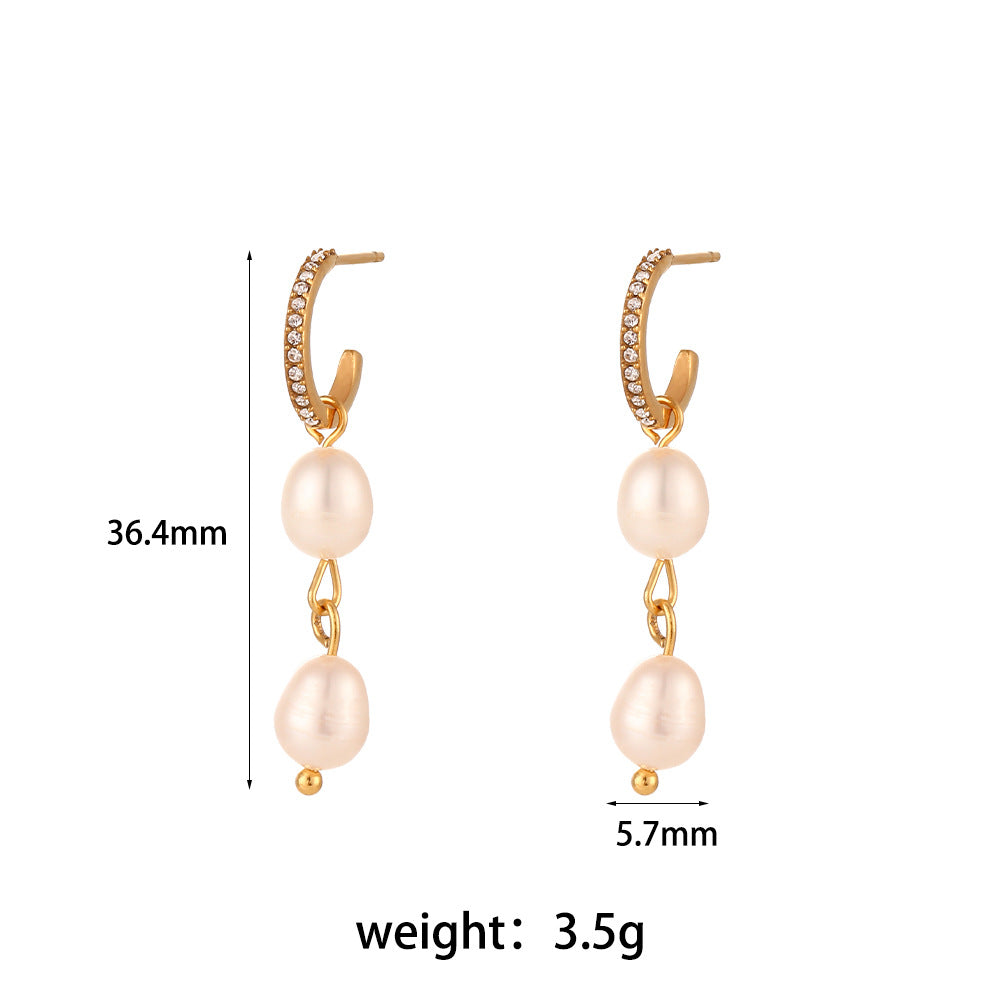 Orecchini a perno minimalistici a stella a cinque punte da donna in acciaio inossidabile con placcatura in oro 18 carati e finitura smaltata