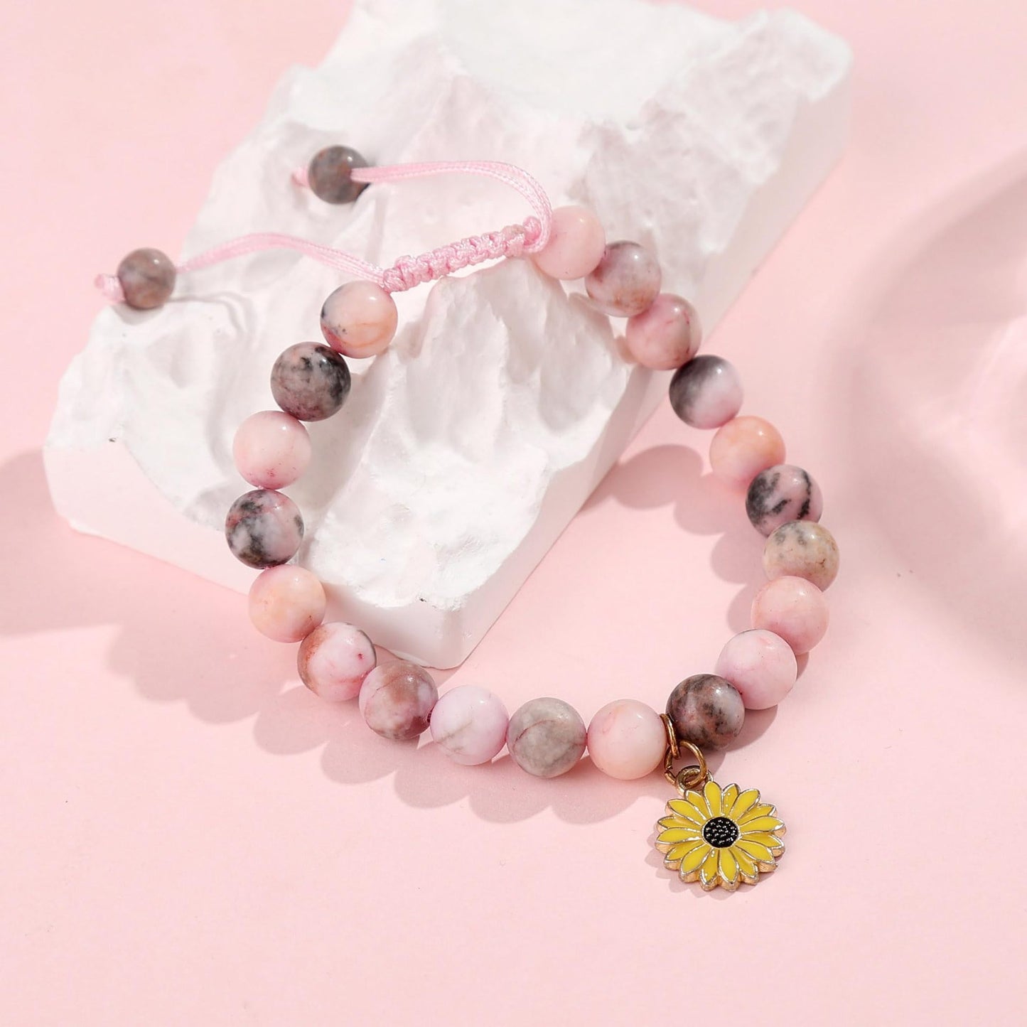 Elegant Agate Butterfly Floral Bracelet for Women