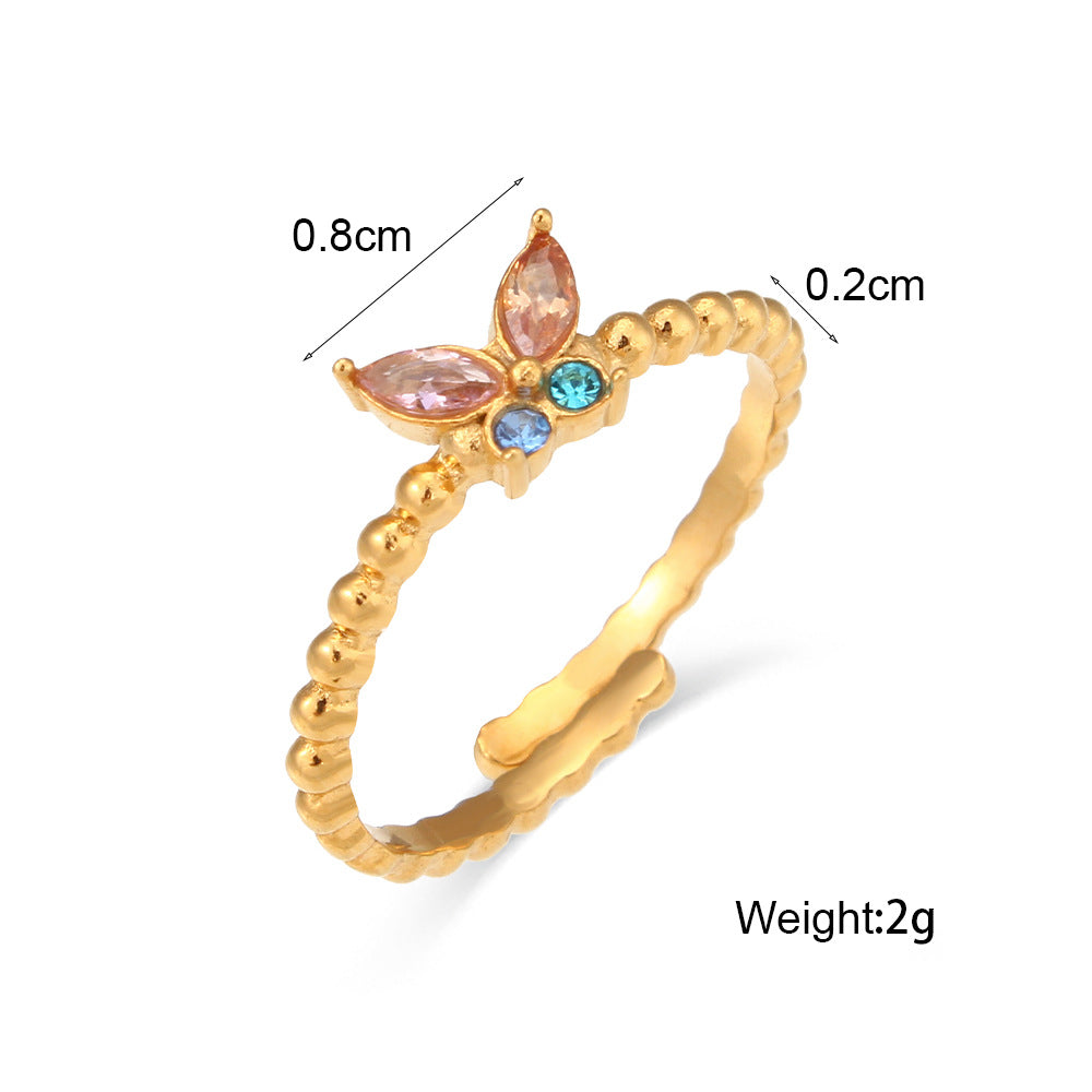 Elegante Conjunto Minimalista de Pendientes y Collar de Acero Inoxidable Chapado en Oro con Dijes de Corazón, Lágrima y Campana para Mujer