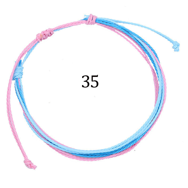 Handmade Braided Heart Nylon Friendship Bracelet Unisex
