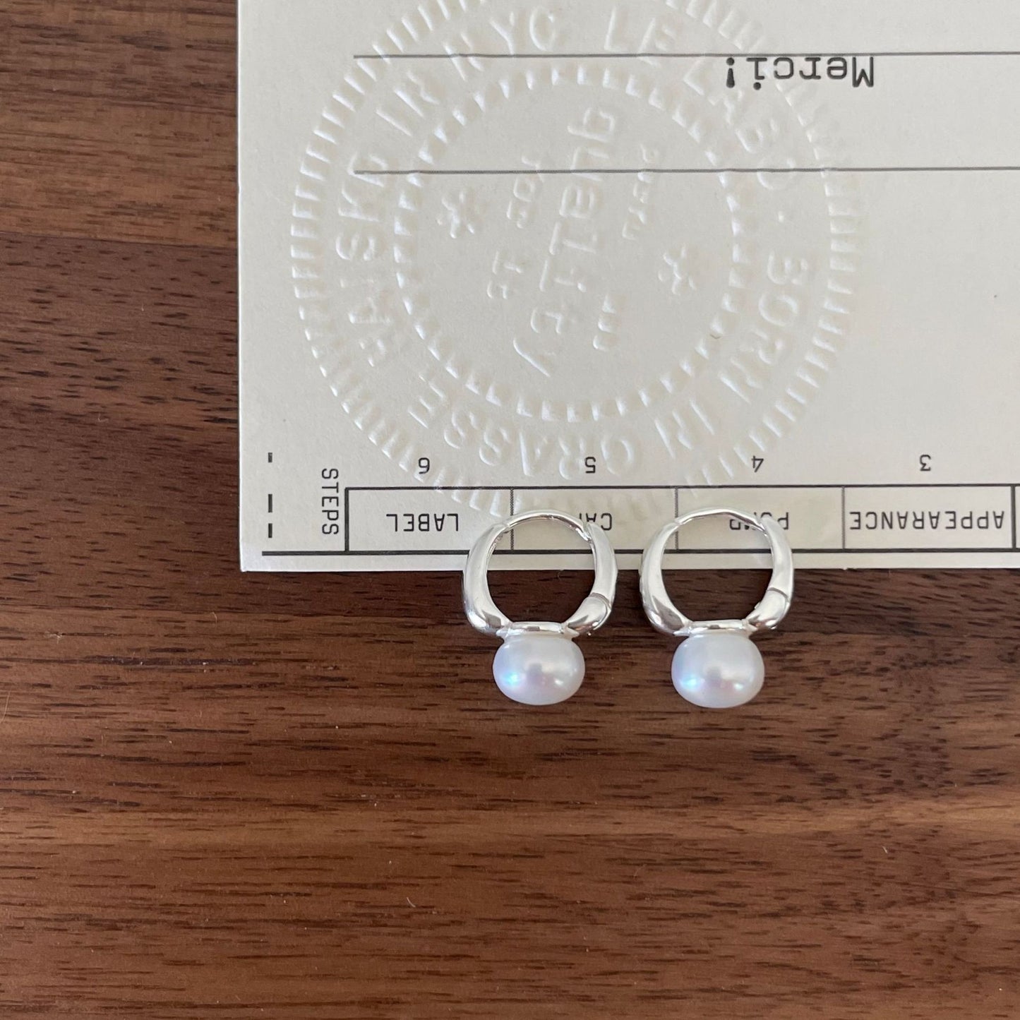 Sweet 925 Sterling Silver Teardrop Pearl Inlay Earrings