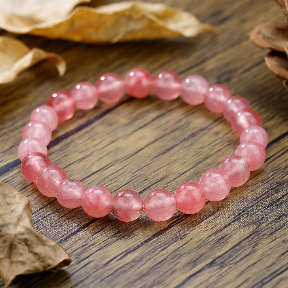Punk Casual Round Gemstone Bracelet Unisex