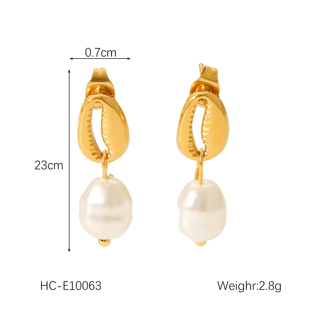 Set collana in acciaio al titanio a forma di conchiglia minimalista con bracciale a catena in acciaio inossidabile e orecchini, gioielli ispirati all'oceano per donna