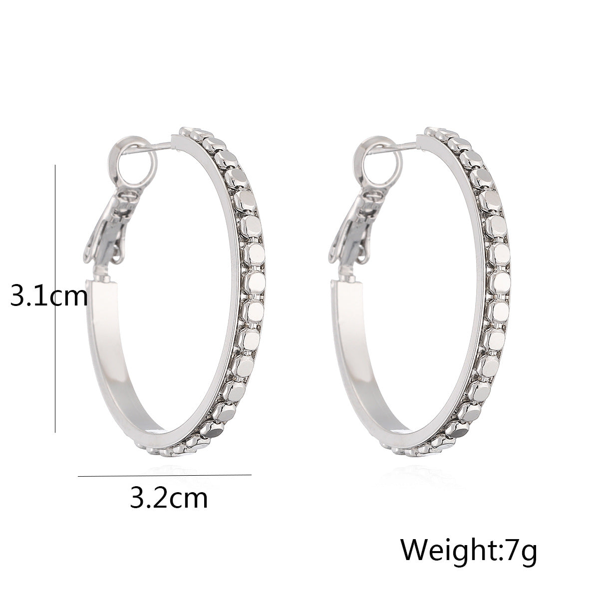 Minimalist Geometric Copper Hoop Earrings with Gold Plating for Women, Irregular Shape Fashion Ear Jewelry