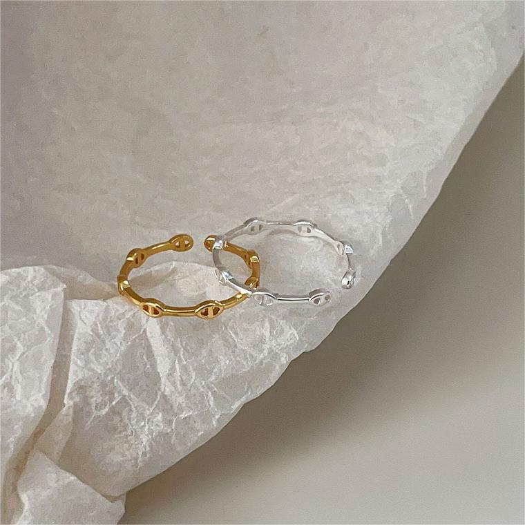 Minimalist Heart-Shaped 925 Sterling Silver Ring with Beveled Geometric Facets for Women