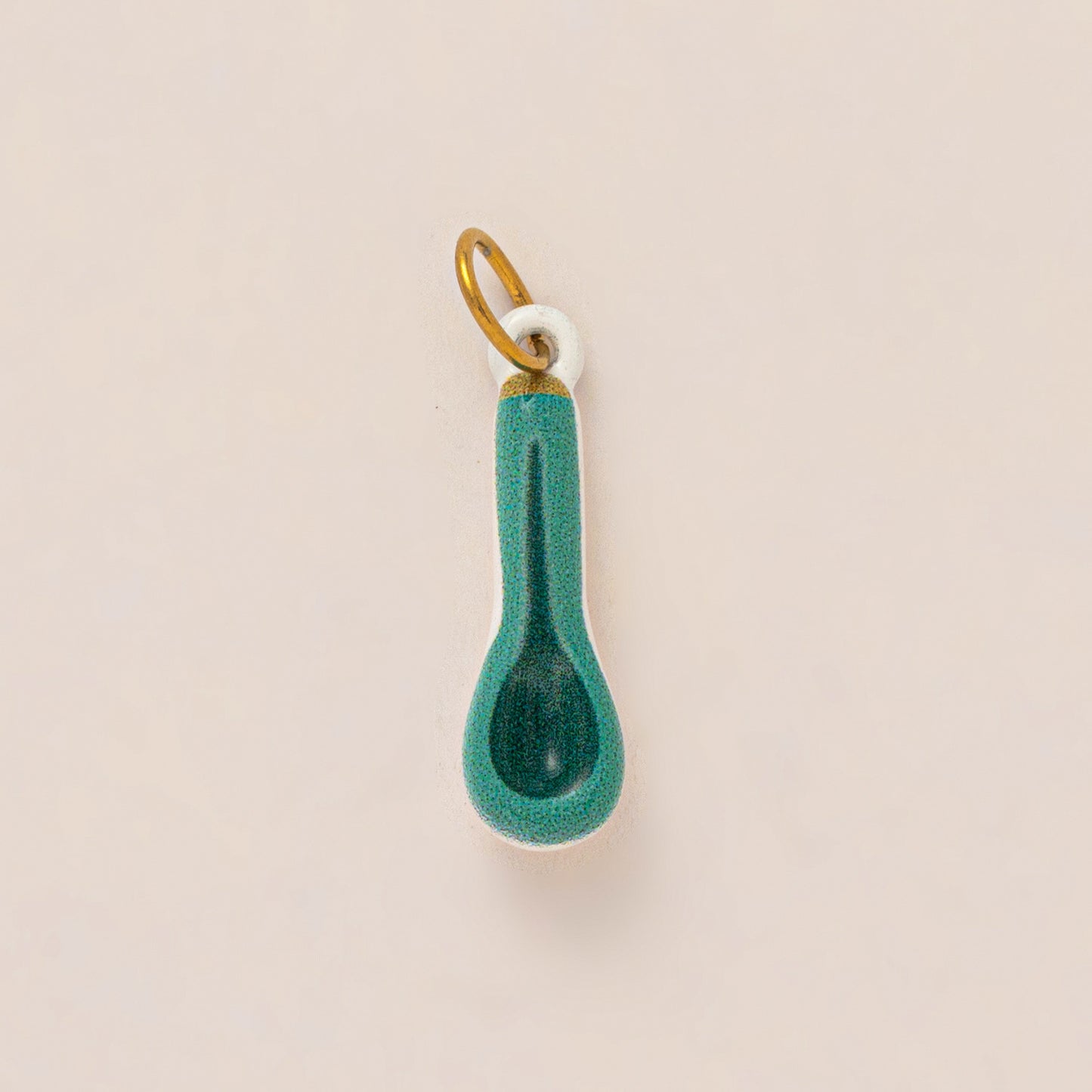 Vintage 18K Gold Plated Stainless Steel Floral Fish Charm Bar