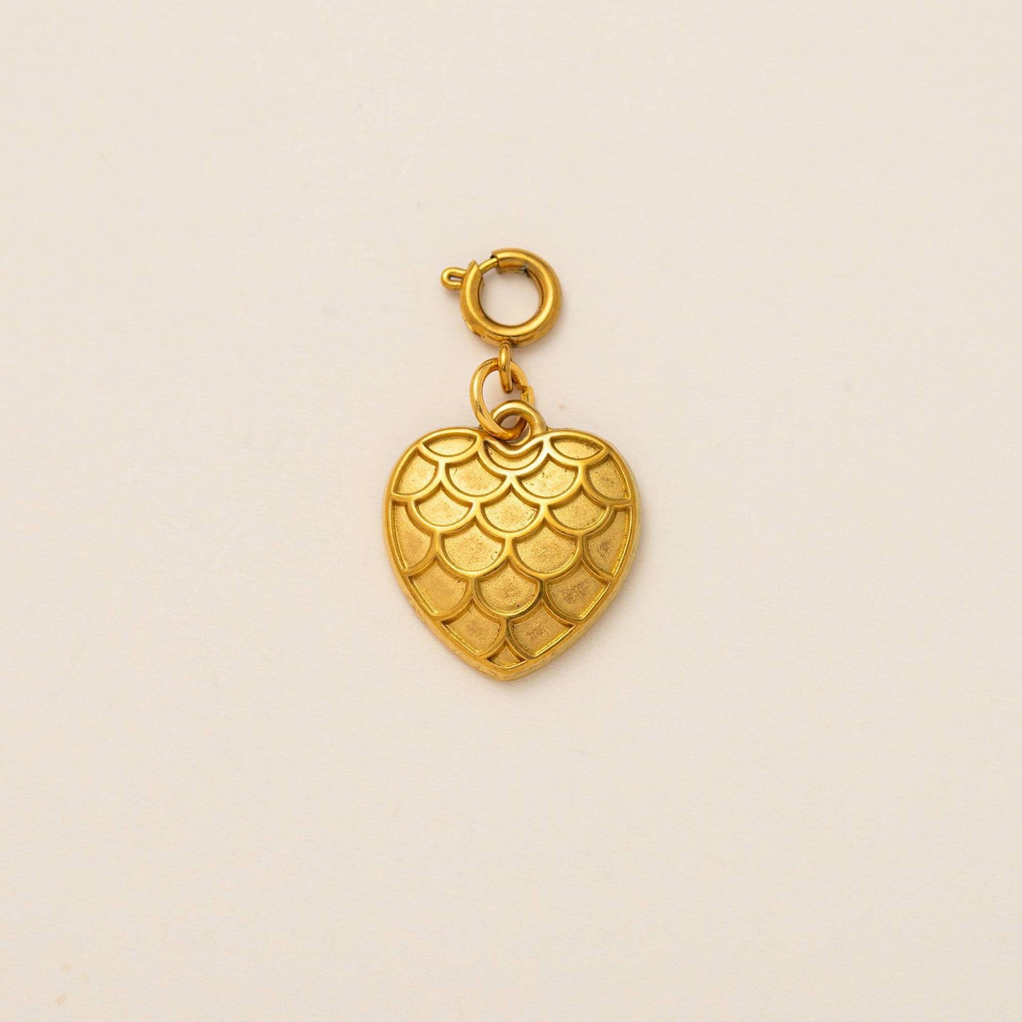 Vintage Luxury Heart Geometric Plated Drip Oil Stainless Steel Charm Bar Pendant