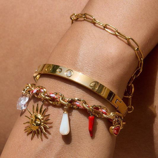 Collana con ciondolo in acciaio al titanio alla moda a tema frutta con catena in acciaio inossidabile placcato per donna