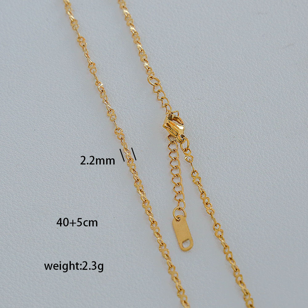 Ciondolo da donna con nappa, catena serpentina placcata in acciaio inossidabile, geometrico minimalista
