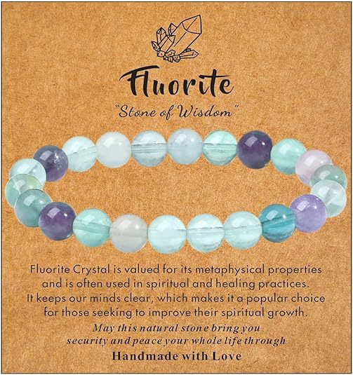 8mm Natural Turquoise Round Bead Stretch Bracelet Unisex Geometric Handmade Jewelry
