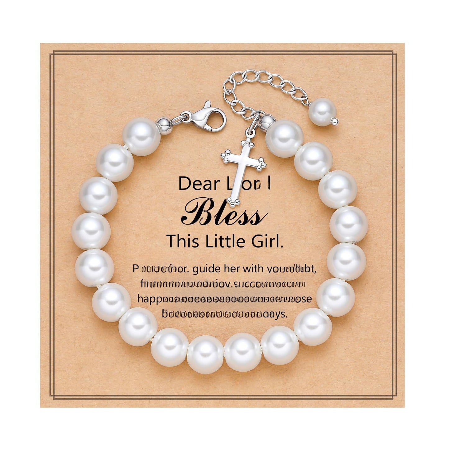 8mm Imitation Pearl Heart Woven Bracelet Unisex Fashion Jewelry Gift