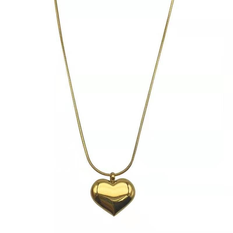 Sweet Heart Titanium Steel Plated Necklace for Women