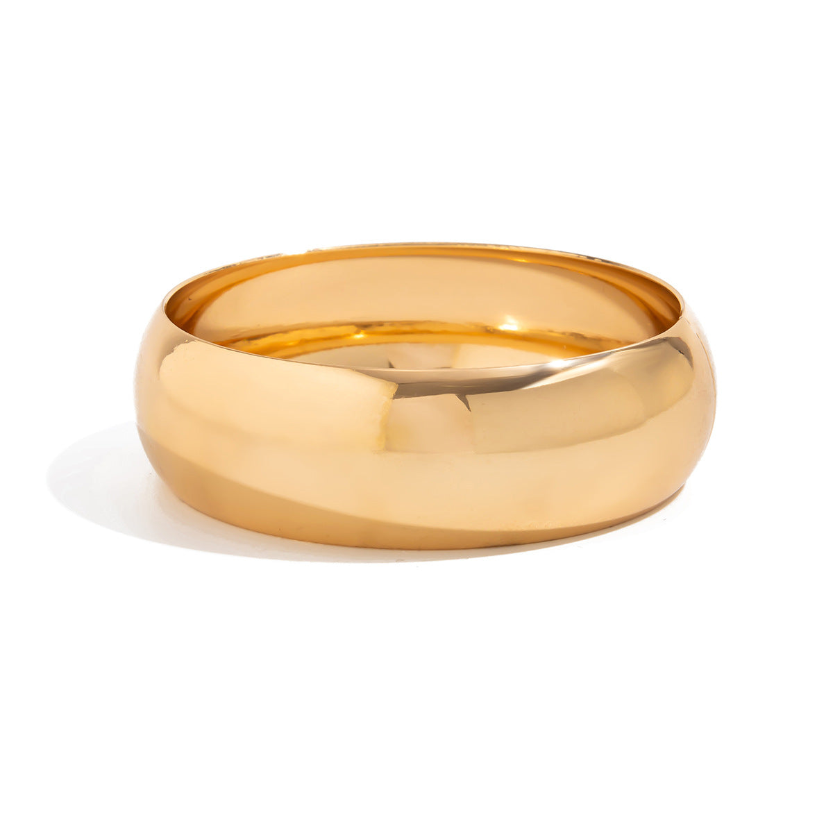 Bracciale a Polsino Geometrcio in Resina alla Moda da Donna con Effetto Ombré Irregolare e Finitura Placcata