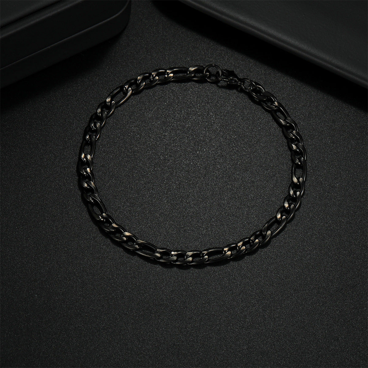 Minimalist Geometric Cuban Link Bracelet for Men in Titanium Steel with Plated Finish