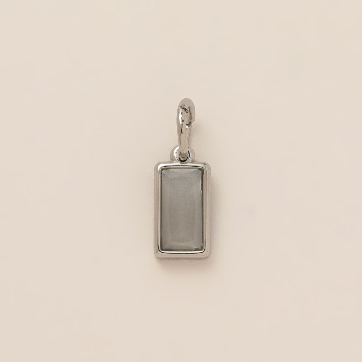 Minimalist 18K Gold Plated Round Square Geometric Gemstone Pendant Necklace for Unisex