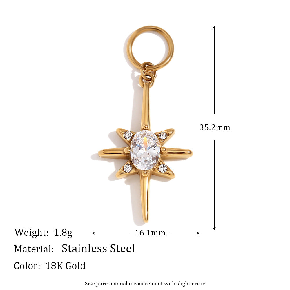 Vintage Elegant 18K Gold Plated Stainless Steel Bow Knot Wave Pearl Charm Bar for Women