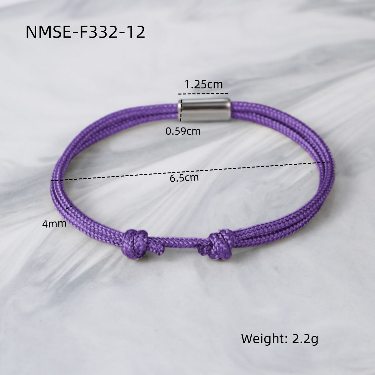 Elegant 18K Gold Plated Titanium Steel DIY Woven Adjustable Bracelet Charm Bar