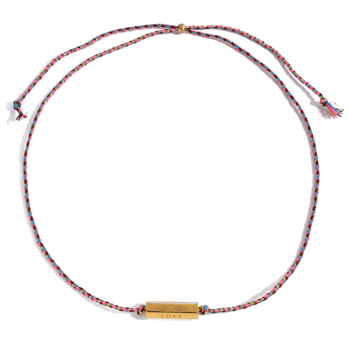 Collana con ciondolo a croce geometrica minimalista in acciaio al titanio placcato oro per donna