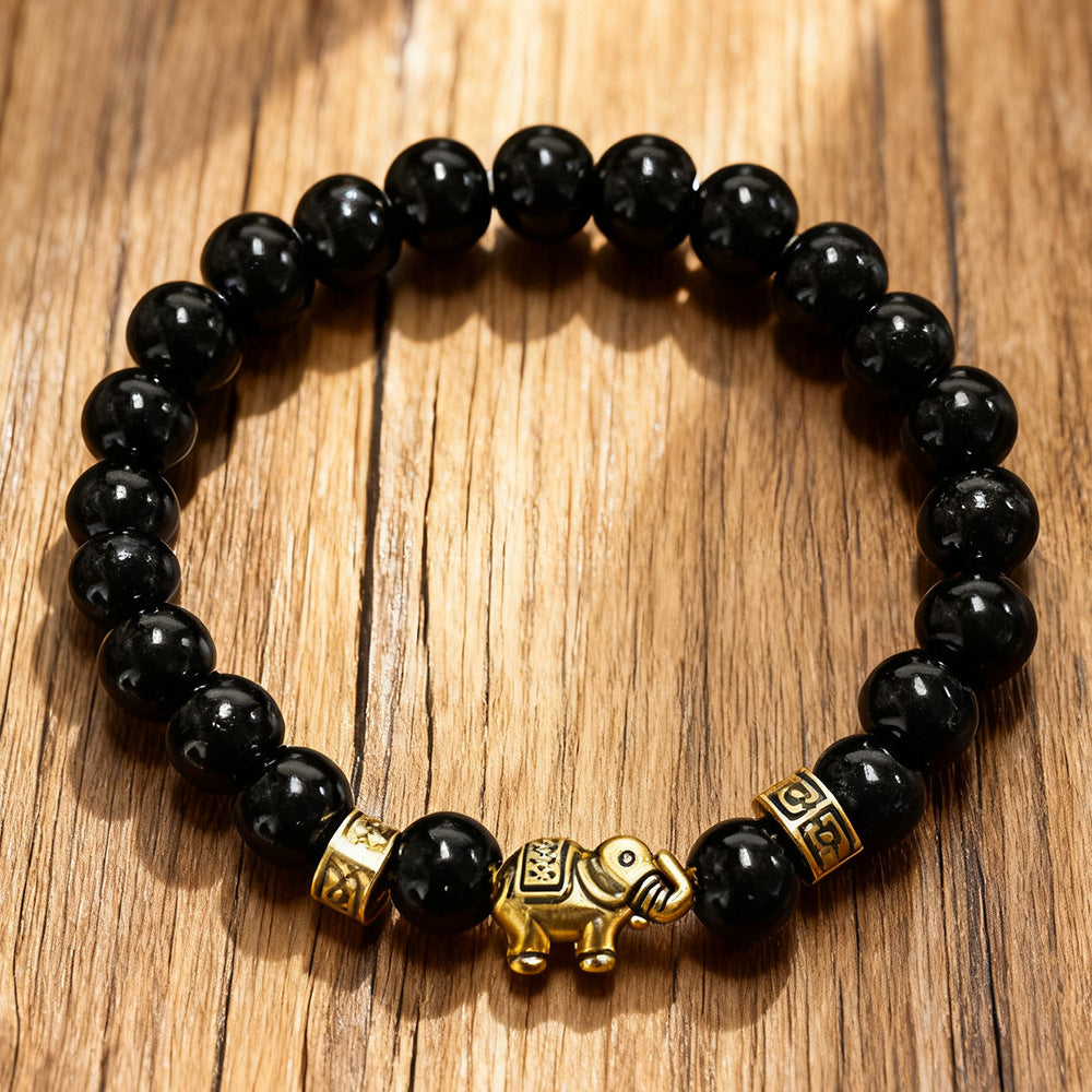 Unique Geometric Handmade Tiger's Eye Bracelet for Men and Women