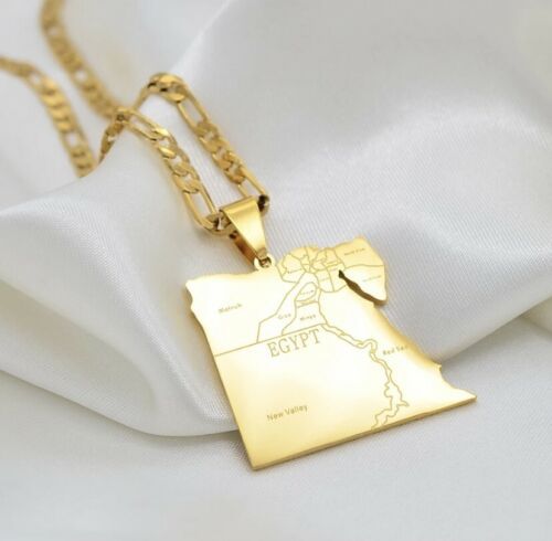 Minimalist Map City Pendant Necklace for Unisex in Stainless Steel with Titanium Steel Charm and Electroplated Finish