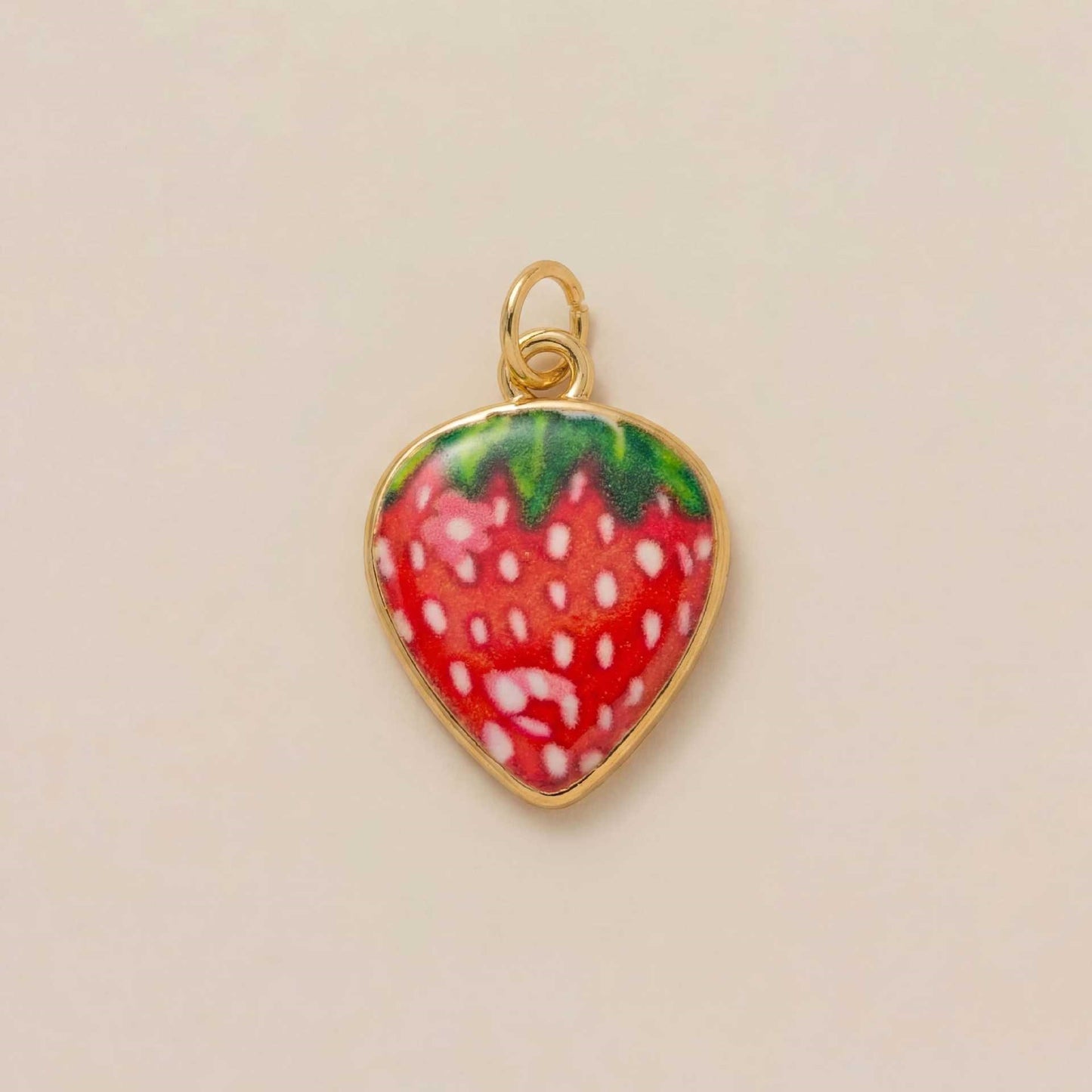 Heart Floral Plated Brass Charm Bar