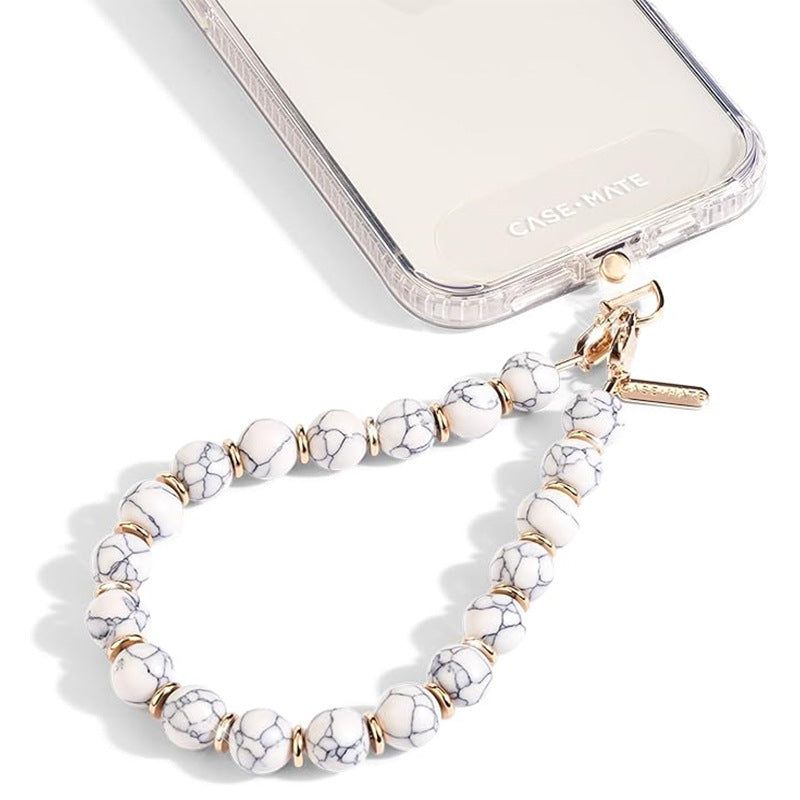 Minimalist Elegant Faceted Crystal Beaded Phone Strap and Bag Charm for Women