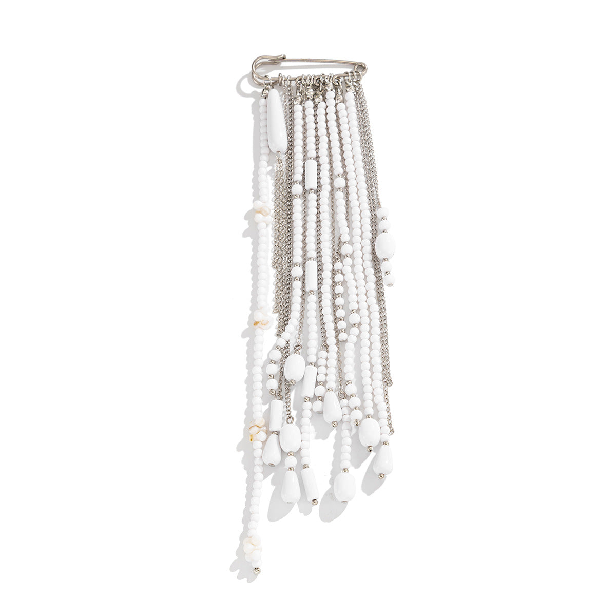 Elegant Geometric Faux Pearl Brooch Pin for Women
