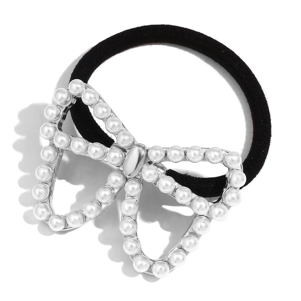 Vintage Butterfly Wing Hair Tie for Women Made of Stainless Steel with 18K Gold Plating