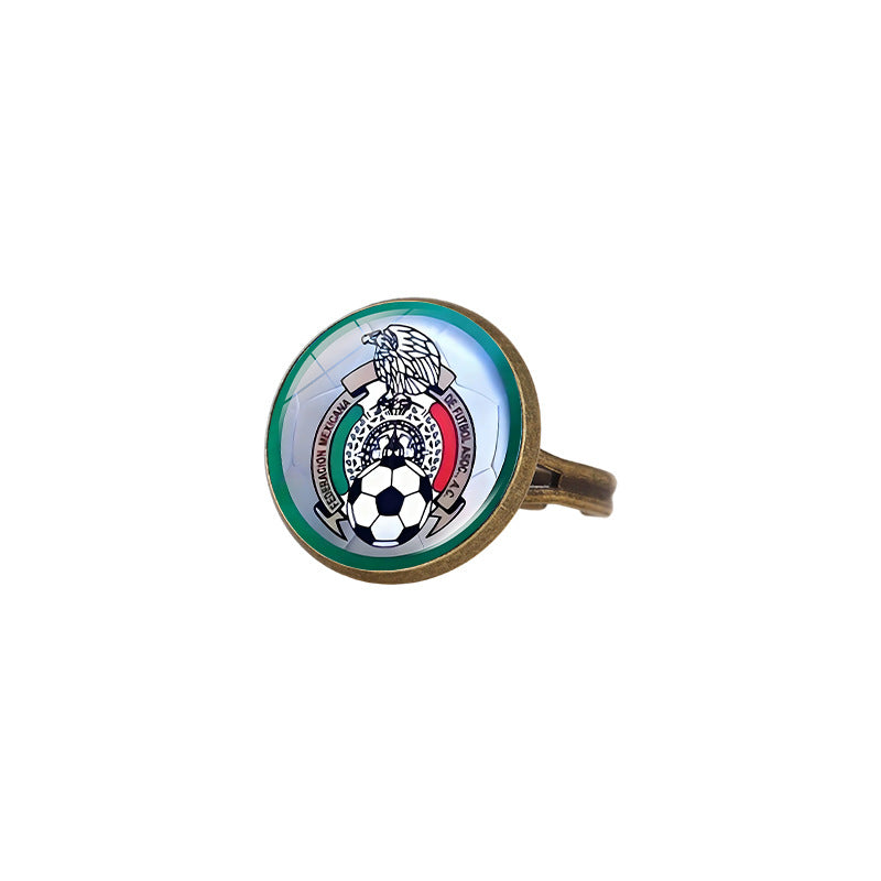 Sporty Geometric Alloy Plated Ring Unisex Fashion Jewelry