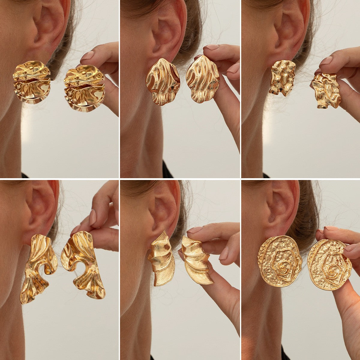 Minimalist Business Geometric Plated Stainless Steel Earrings for Women