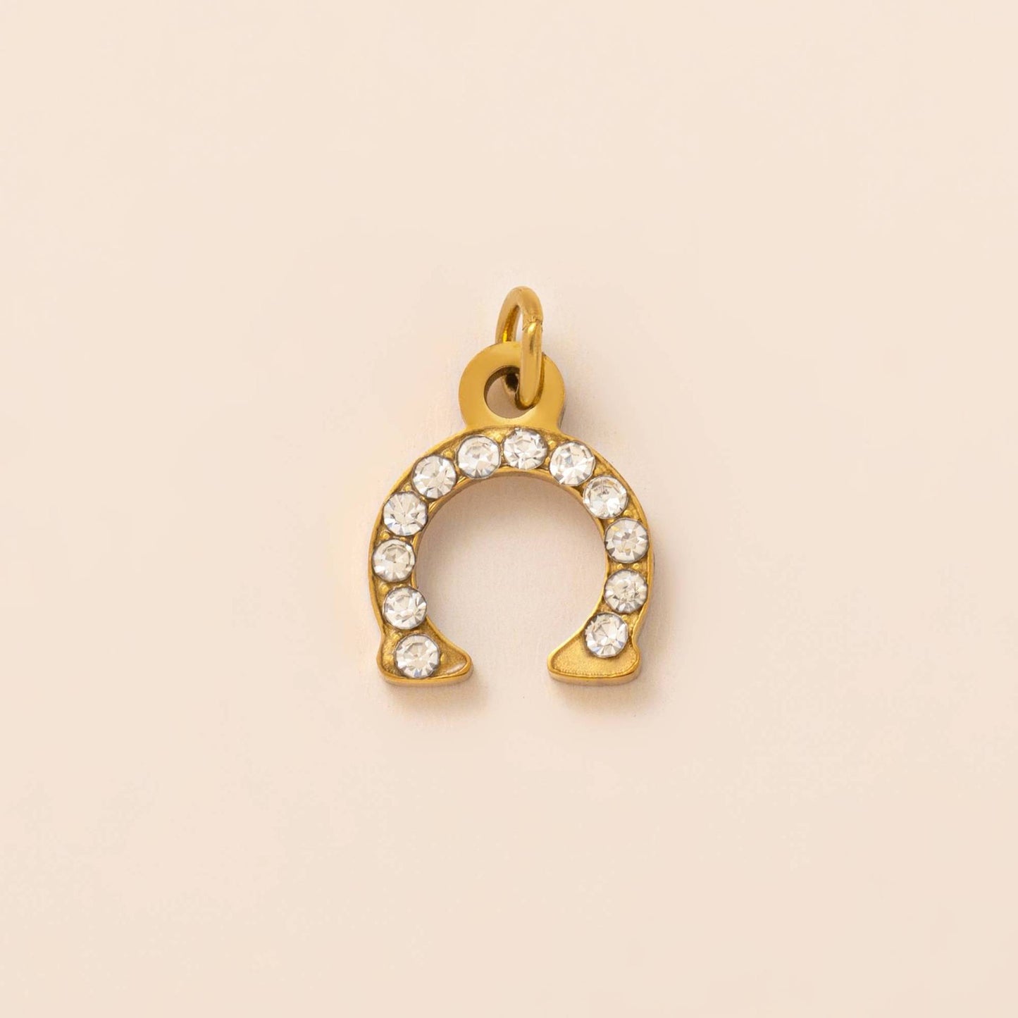 Vintage 18K Gold Plated Stainless Steel Western Cowboy Pendant Charm Bar for Women