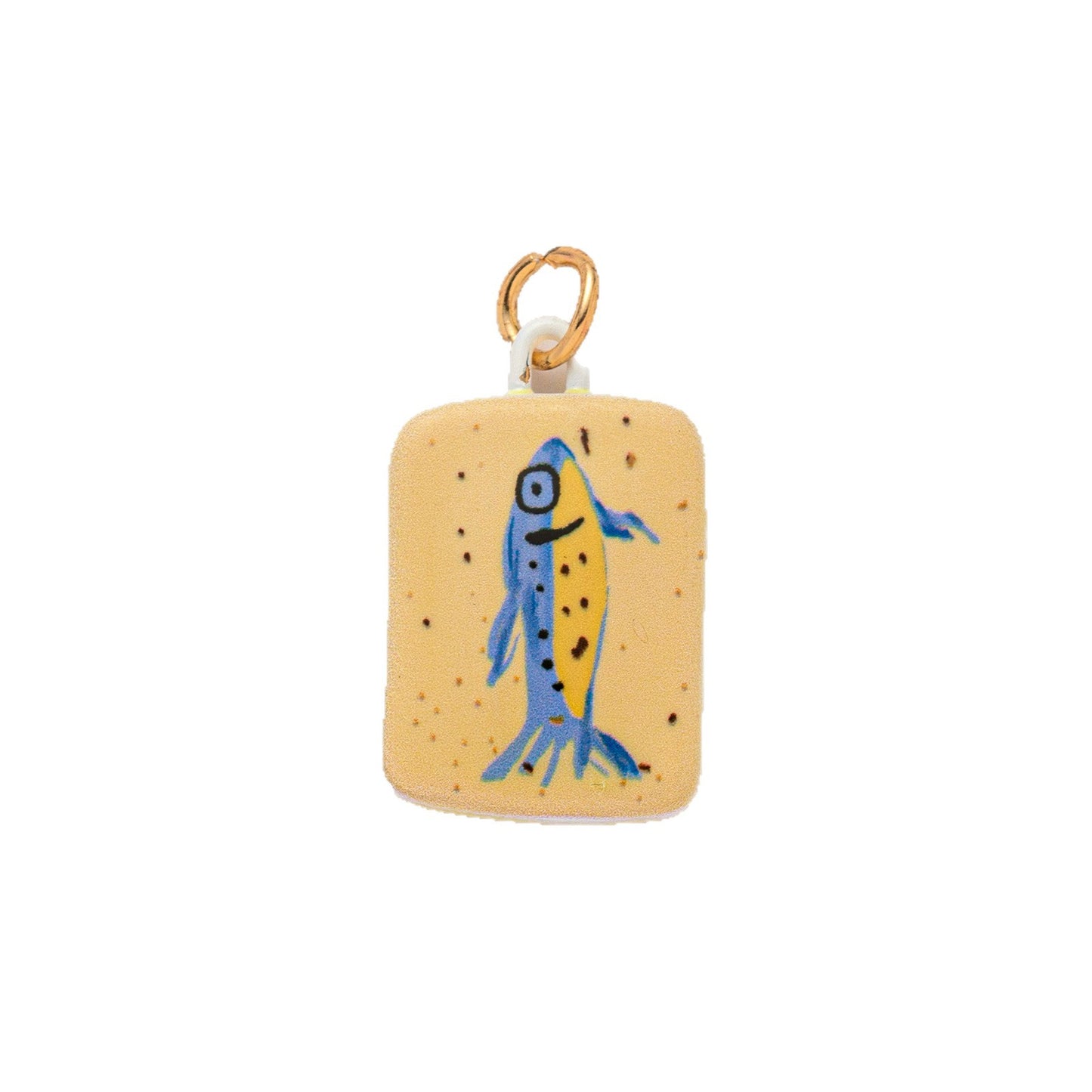 Casual Drip Oil Plated Brass Heart Geometric Pendant Necklace with Floral and Cartoon Charms
