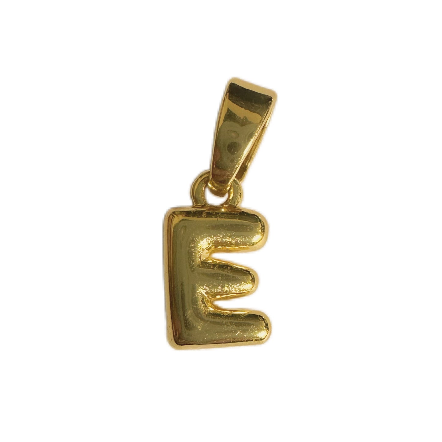 18K Gold Plated Letter Pendant Brass