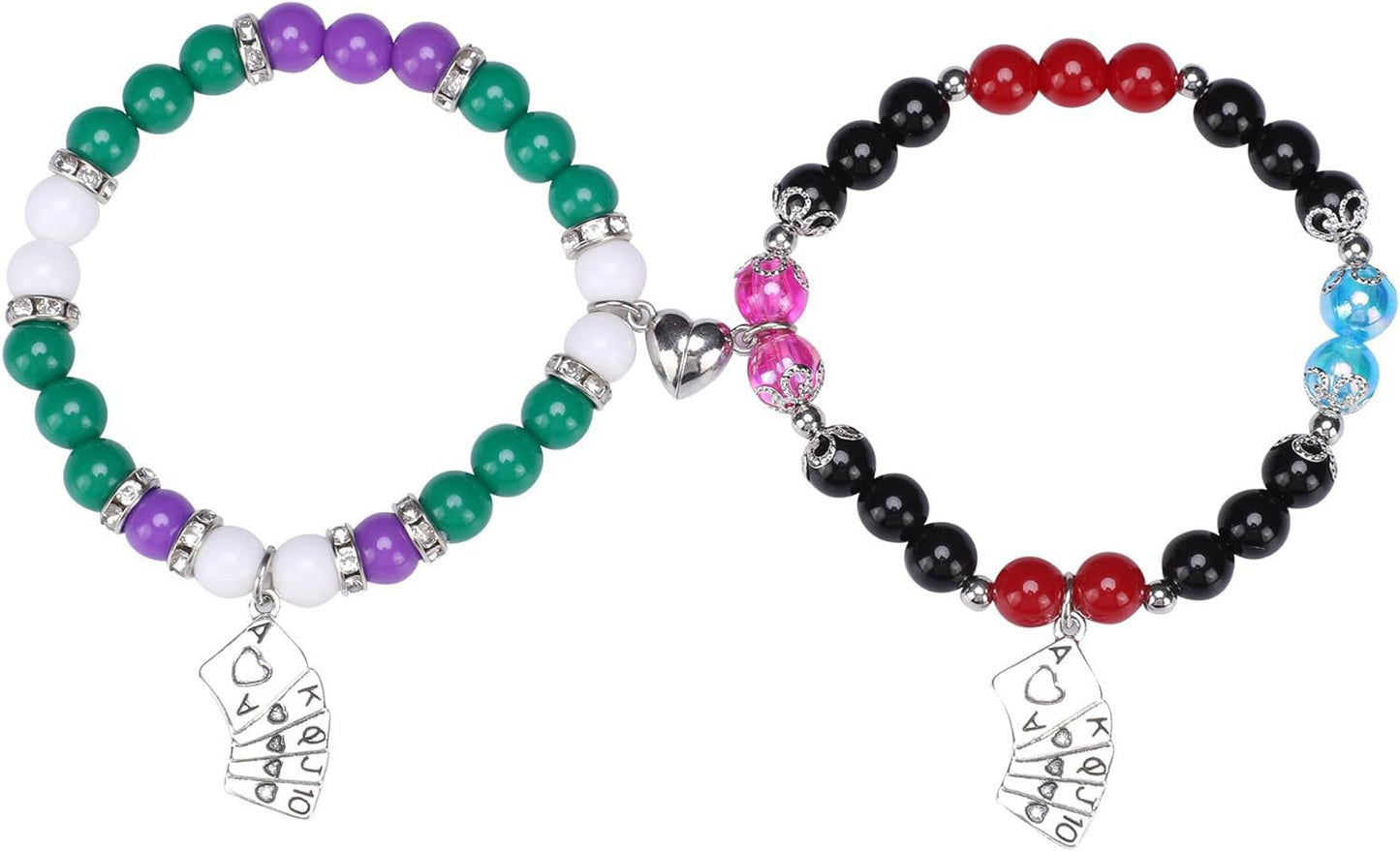 Sweet Heart Animal Shape Alloy Rhinestone Charm Bracelet for Couples