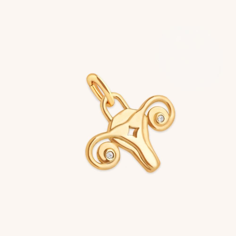 Vintage Square Moon Stainless Steel PVD Gold Plated Pendant Charm Bar with Cable Chain