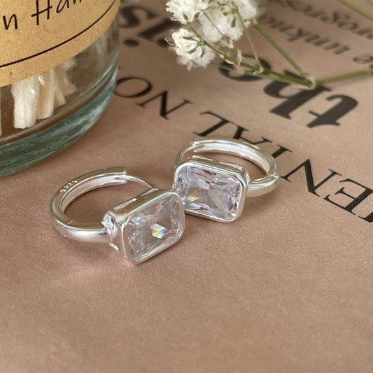 Pendientes minimalistas de plata de ley 925 en forma de gota de agua con incrustaciones de perlas para mujer