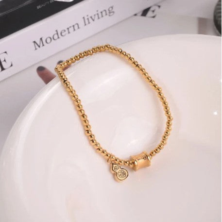 Minimalist Rhombus-Shaped Brass Alloy Bracelet with Plated Finish and Floral Petal Detailing for Women and Men