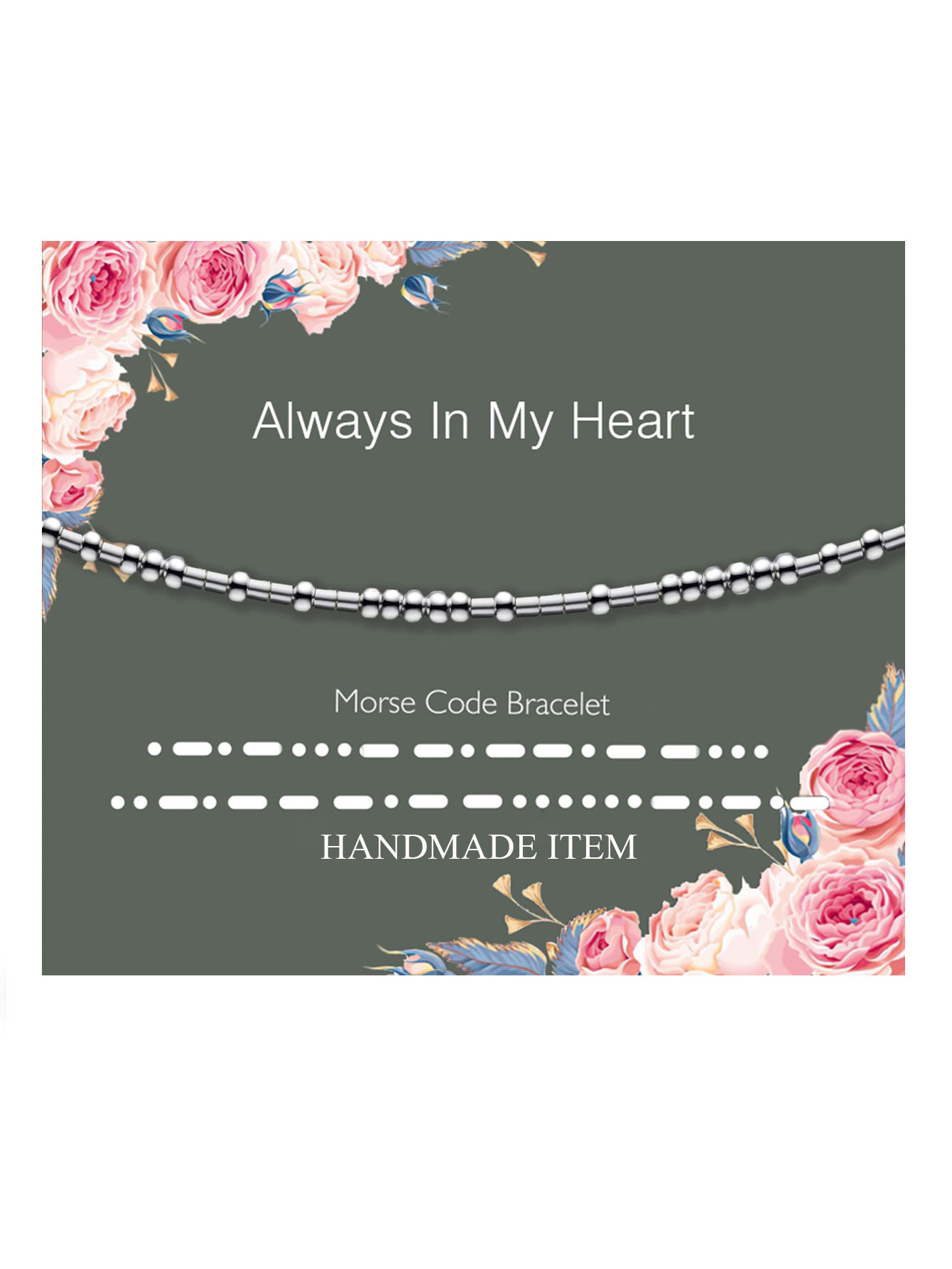 Minimalist Morse Code Hand-woven Stainless Steel Adjustable Bracelet