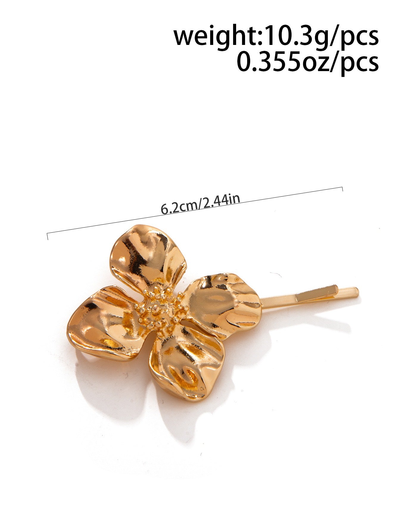 Casual Alloy Plated Starfish Hair Pin for Women