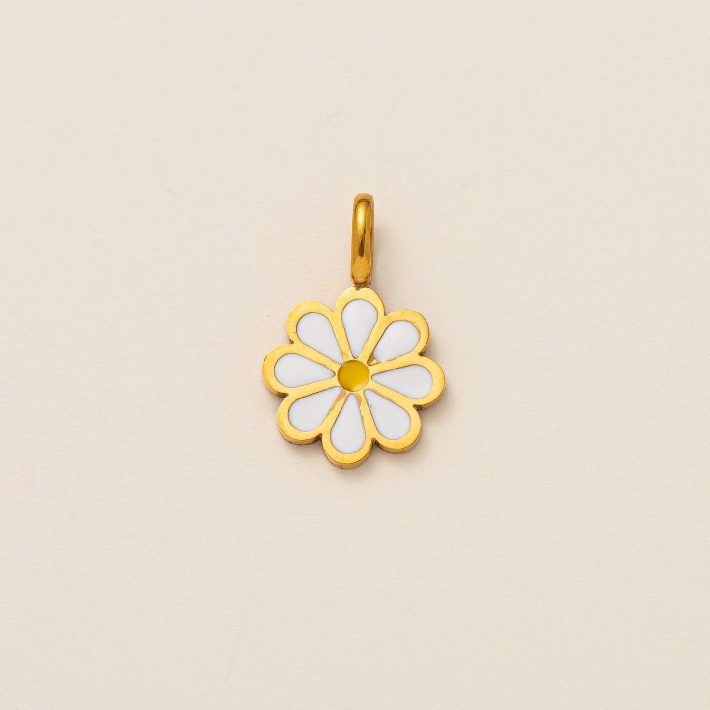 Vintage Geometric Stainless Steel PVD Gold Plated Charm Bar