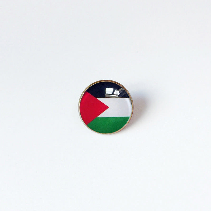 Pin de Solapa de Aleación Esmaltado Personalizado con Diseño de Bandera del Mundo para Hombres y Mujeres
