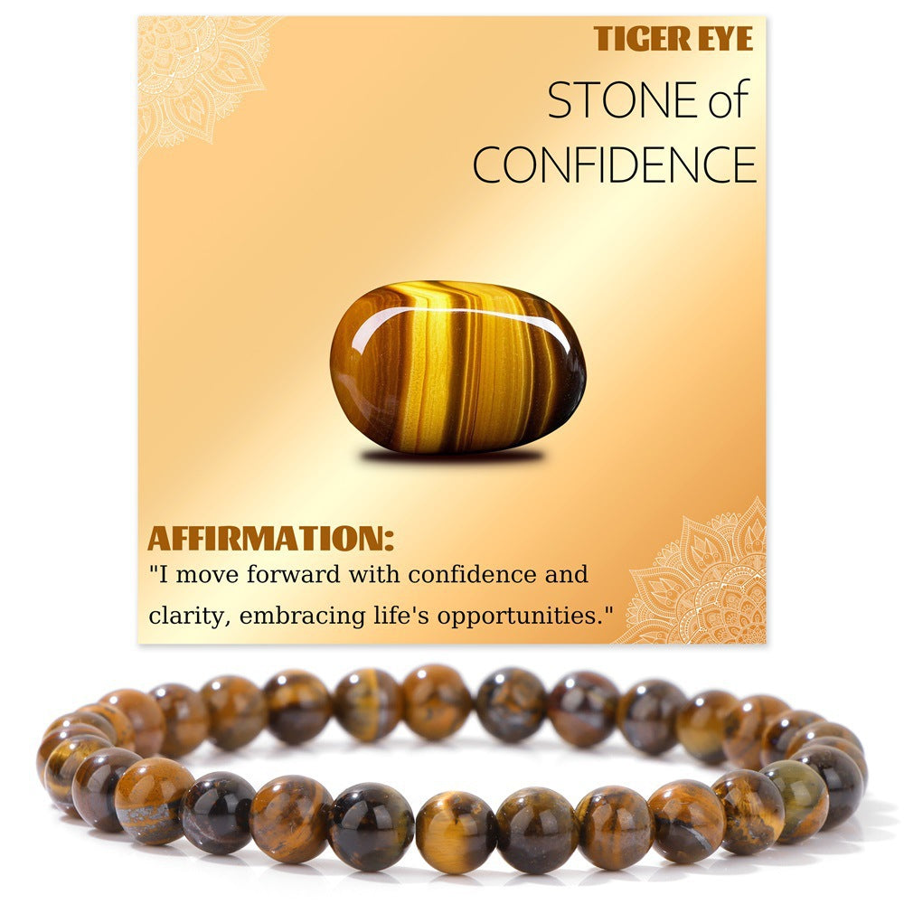 Vintage Geometric Stone Beaded Stretch Bracelet DIY Charm Bar Unisex