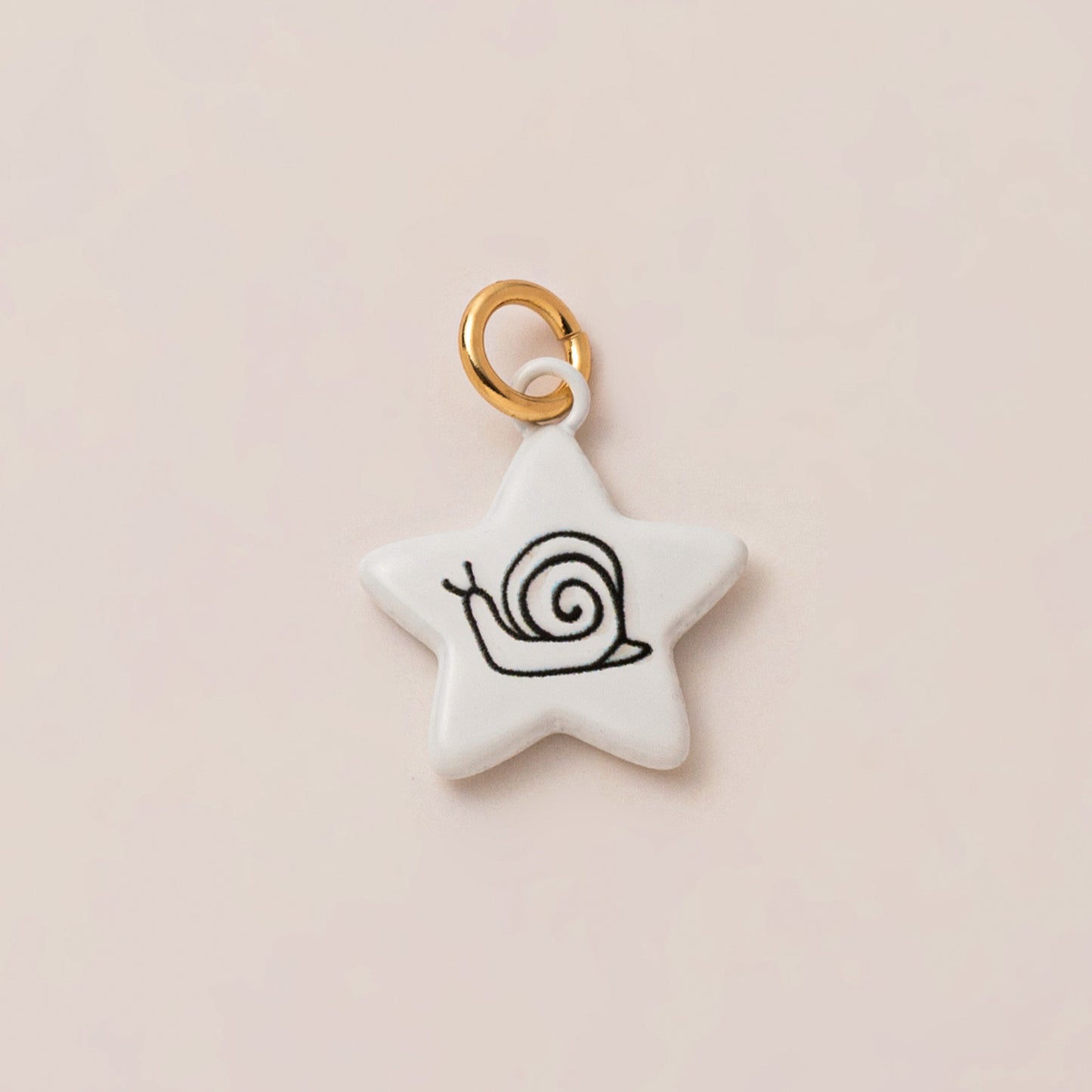 Vintage Gold Plated Brass Star Charm Bar